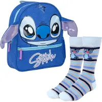 Cerda Stitch Set Di Design Con Zainetto Scolastico Piccolo E Calzini A Righe Stitch