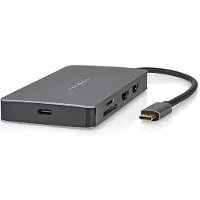 Nedis Adattatore Usb Multiporta 7 In 1 Ccbw64250at02 Usb 3.2 Gen 1 Usb-c M-micro Sd/rj45 F/sd/usb-c F/2x Hdmi/2x Usb-a F 5gbps Placcato Oro 0.2 M