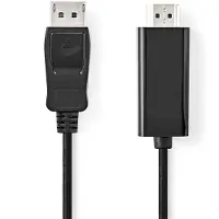 Nedis Cavo Displayport Ccgb37100bk30 Dp M-hdmi Connettore 4k Nichelato 3 M 30hz