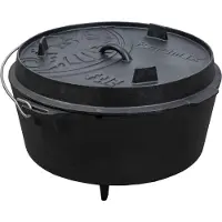 Petromax Fire Pot Pentola (10,8 l - ft12, grigio/nero)