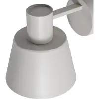 Sigma Applique Dunka, taupe, a 1 luce, acciaio, E27, altezza 17 cm