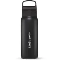 LifeStraw Go Stainless Steel Borraccia (700 ml, nero/grigio)
