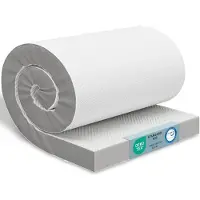 Aktiv shop GmbH Coprimaterasso viscoelastico ELONEO 90x190cm, coprimaterasso con effetto memory foam, altezza 8 cm, coprimaterasso per letto e rete a doghe