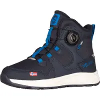 TROLLKIDS Kid's Bergen Winter Mid Cut Scarpe invernali Bambini (28, blu)