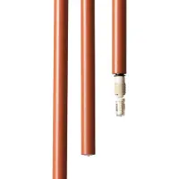 Sigma Lampada a sospensione Sopel 3, rosso mattone, rotonda, a 3 luci, acciaio, G9