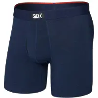 Saxx Vibe Xtra Boxer Brief Fly Intimo sintetico Uomo (XXL, blu)