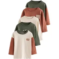 Next Maglietta beige / cognac / verde scuro