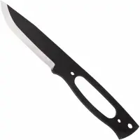 Nordic Knife Design Forester 100 CB 5001, Black 1095 Carbon Steel, Curly Birch, Brass Hardware, coltello fisso, kit per costruzione