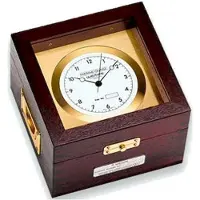 Wempe - CW800015 - Cronometro al quarzo - 185mm - Ottone e mogano - Numeri arabi - SCHIFFSUHREN PRO