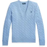 Ralph Lauren per donna. 211971866004 Maglione in cashmere e lana blu (L), Casual, Manica lunga