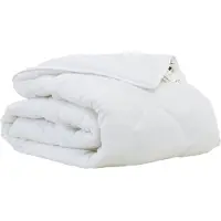 vidaXL , coprimaterasso, 220 x 155 x 4 cm, senza poliestere, bianco, traspirante