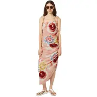 Scotch & Soda Linen Viscose Printed Mini Dress Abstract Sun Pink Taglia: 36 | Abiti Mini Outlet | Donna | Rosa