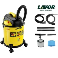 Lavor Aspirapolvere da officina Freddy 4in1 20L, aspirapolvere multifunzione giallo, ideale per le officine, in acciaio inossidabile, potente, versatile e facile da usare.