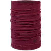 Buff Midweight Merino Wool Sciarpa a tubo (One Size, rosso)