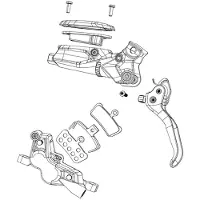 Sram Parti Di Ricambio Della Leva Motive Ultimate/slver/brzonze A1+/db8/db6/db4 A1+