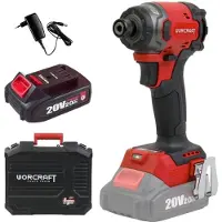 Worcraft Avvitatore a impulsi a batteria HEX 1/4" 260Nm CIS-S20LiBM-260, 1x2,0Ah, caricatore