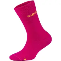 Super.natural Kid's All Day Socks 2-Pack Calze merino Bambini (19-22, fuchsia)