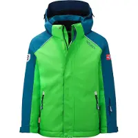 TROLLKIDS Kid's Holmenkollen Snow Jacket Pro Giacca da sci Bambini (140, verde)