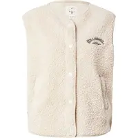 Billabong - Pile sherpa senza maniche - Be Happy Vest W White Cap per Donne - Taglia XS - Beige