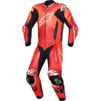 Alpinestars Tuta In Pelle GP Plus V4 Sprint 1 Pezzo Red Fluo Mid Red White, Taglia: 54