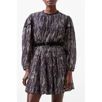 French Connection Carissa Lurex Jacquard Mix Drs Marine Taglia: 10 | Abiti Mini Outlet | Donna
