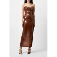 French Connection Beatrice Sequin Strappy Maxi D Brown Sequin Taglia: 12 | Maxi abiti Outlet | Donna | Marrone