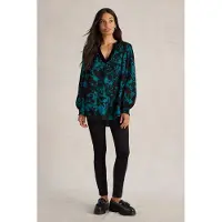 White Stuff Bay Print Longline Top Teal Multi Taglia: 6 REGULAR | Magliette intime Outlet | Donna | Ciano