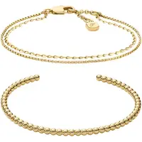 Fossil elegante set di bracciali placcati oro da donna Ellis JA7293SET