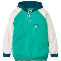 Passenger Women's Riser Organic Cotton Hoodie Felpa con cappuccio Donna (M, turchese)