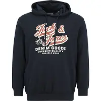 Jack & Jones Plus Size Felpa Con Cappuccio Con Logo