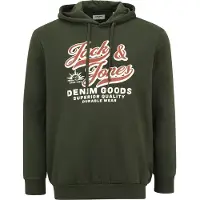 Jack & Jones Plus Size Felpa Con Cappuccio Con Logo
