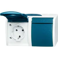 Busch-Jaeger - OCEAN AP/FR Presa di corrente, orizzontale a 2 vie