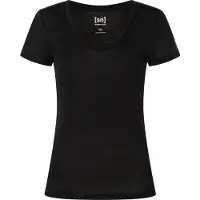 Super.natural Women's Sierra 140 V Neck Maglia merino Donna (XL, nero)