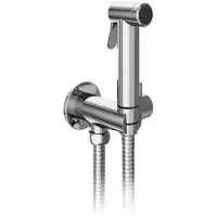 Ravak Miscelatore a parete BM 040.01CR con doccetta bidet e supporto integrato, cromato.