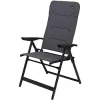 Trigano - Sedia comfort da campeggio - Fauteuil Matelasse R-Eco in Pelle - Grigio