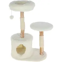 Kerbl Kratzbaum Lucia Farbe Weiß mit Sisal umwickelt