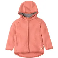 Disana Kid's Walk-Jacke Zipp Giacca di lana Bambini (122/128, rosso)