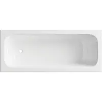 Deante PRIZMA - Vasca da bagno in acrilico, da incasso - 140 cm - bianca - 1395 x 700 x 410 x 305 mm