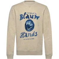 Scotch & Soda Denim Washed Artwork Sweatshirt Ecru Melange Taglia: XL | Maglioni a maglia Outlet | Uomo | Marrone