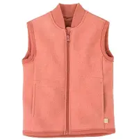 Disana Kid's Milled Wool Vest Gilet in lana merino Bambini (134/140, rosso)