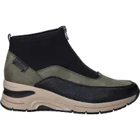 Rieker Boots 'Stiefel Damen N9362-54 Leder-Mix in schwarz' nero