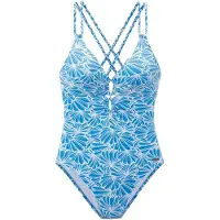 Venice beach Costume intero blu / bianco