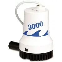 Eneroid Pompa sommergibile marina '2000 GPH' fino a 12600l/h, prevalenza massima di 4m, 12V=/13A