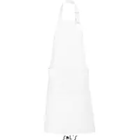 Sol SOLs 88010 | Grembiule lungo Gala - 75 x 90 cm - Colore: Bianco - Misure: 75 x 90 cm
