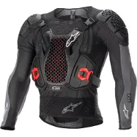 Alpinestars Giacca Protettiva Bionic Plus V2 Black Anthracite Red, Taglia: M