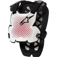 Alpinestars Protezione Torace A-1 Pro White Black Red, Taglia: M/L