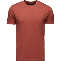 Black Diamond BD Stripe S/S Tee T-shirt Uomo (S, rosso)