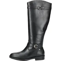 Pikolinos per donna. W3C-9632 Stivali in pelle nera di Puertollano (35), Nero, Basso, 1 a 3 cm, Cerniera, Casual