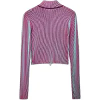 Desigual , giacca con cerniera in maglia cangiante, Donna, Rosso, M