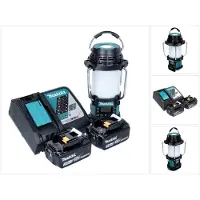Makita DMR056RF Radio da cantiere wireless FM/DAB+ IP65 360° 18V con lanterna + 2x batterie 3.0Ah + caricabatterie